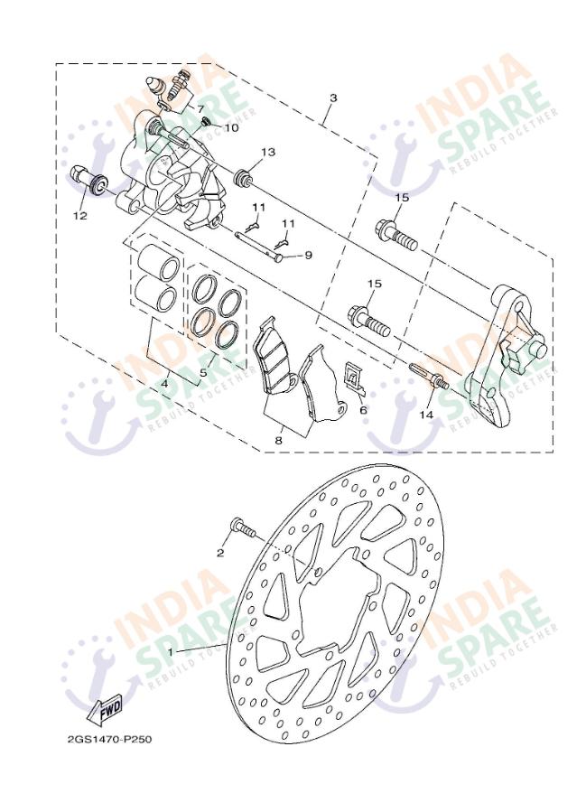FRONT BRAKE CALIPER